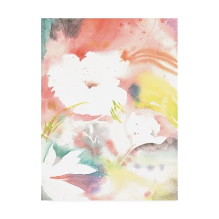 Sheila Golden 'White Flower Abstract 1' Canvas Art,24x32